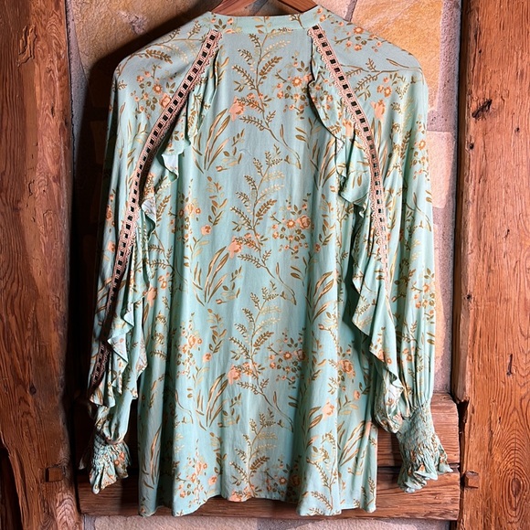 Spell Maisie Blouse in Vintage Turquoise 🫶 - Picture 11 of 13